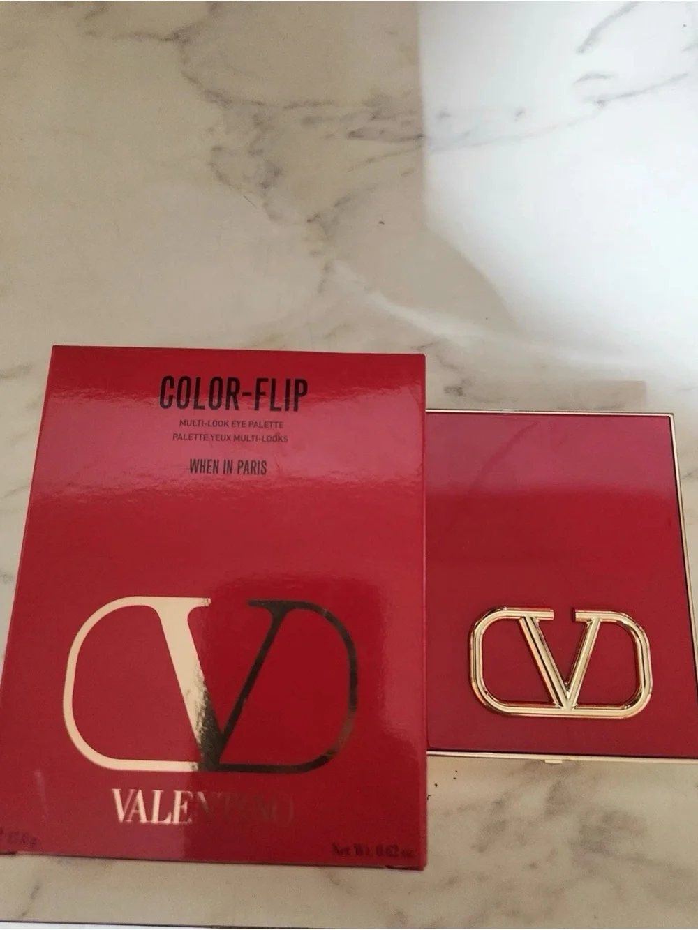Valentino Color-Flip When In Paris Eye Palette Pressed Eyeshadow Mirror 0.62 oz